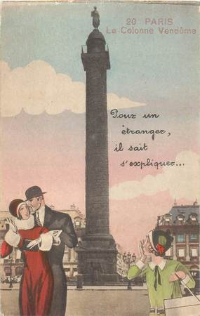 CPA FRANCE 75 "Paris" / Série "N°20, La Colonne Vendôme"