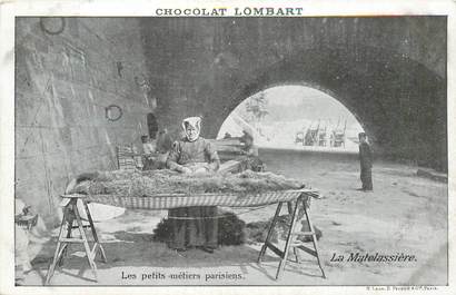 CPA FRANCE 75 "Paris" / Série les Petits Métiers parisiens, Chocolat LOMBART / La Matelassière
