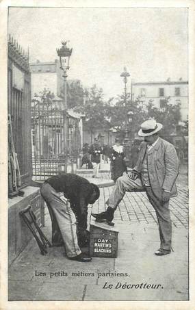 CPA FRANCE 75 "Paris" / Série les Petits Métiers parisiens / Chocolat Lombart, / Le Décrotteur