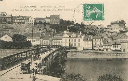 CPA FRANCE 95 "Pontoise, panorama, le château"
