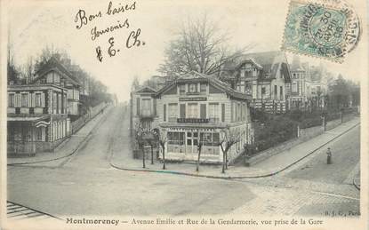 CPA FRANCE 95 "Montmorency, av Emilie et rue de la gendarmerie"