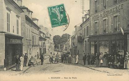 CPA FRANCE 95 "Ecouen, rue de Paris"