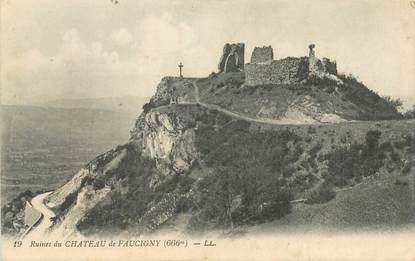 CPA FRANCE 74 "Ruines du Chateau de Faucigny"