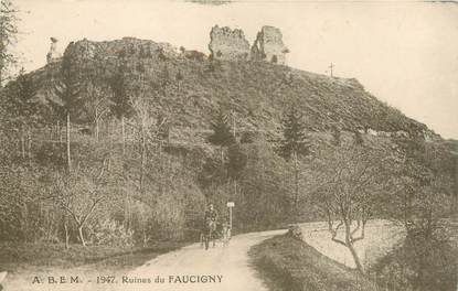 CPA FRANCE 74 "Ruines du Chateau de Faucigny"