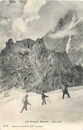 CPA FRANCE 74 "Les Grands Mulets" / ALPINISME