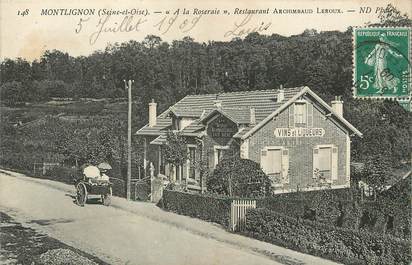 / CPA FRANCE 95 "Montlignon, à la roseraie, restaurant Archimbaud Leroux"