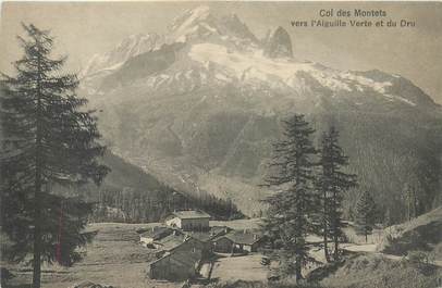 CPA FRANCE 74 "Col des Montets vers l'Aiguille Verte et du Dru"