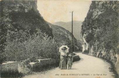 CPA FRANCE 74 "Route de Rumilly à Seyssel, le Val de Fier"