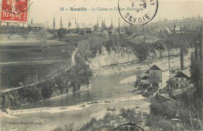 CPA FRANCE 74 "Rumilly, Le Chéran et l'Usine électrique"