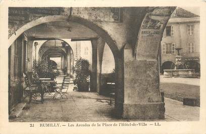 CPA FRANCE 74 "Rumilly, Les Arcades de la Place de l'Hotel de Ville"