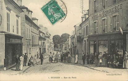 CPA FRANCE 95 "Ecouen, rue de Paris "