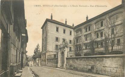 CPA FRANCE 74 "Rumilly, Ecole normale, rue d'Hauteville"