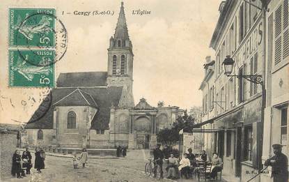 CPA FRANCE 95 "Cergy, l'église"