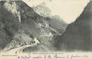 74 Haute Savoie CPA FRANCE 74 "Route du Petit Bornand et Pointe de Leschaux"