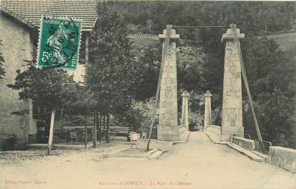 CPA FRANCE 74 "Env. d'Annecy, le Pont de l'Abîme"