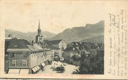 CPA FRANCE 74 "Roche sur Foron, Place de la République"