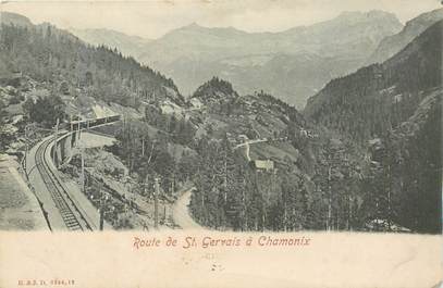 CPA FRANCE 74 "Route de Saint Gervais à Chamonix"