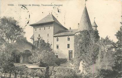 CPA FRANCE 74 "Chateau de Blonay, Tourronde"