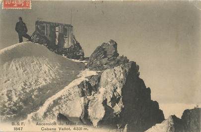 CPA FRANCE 74 "Ascension du Mont Blanc, Cabane Vallot"
