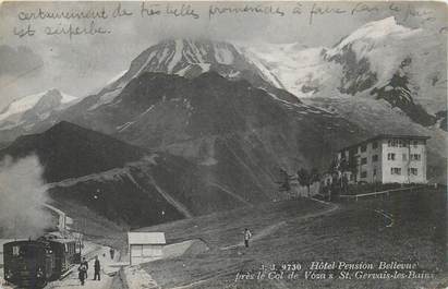 CPA FRANCE 74 "Hotel Pension Bellevue près du Col de Voza à Saint Gervais les Bains"