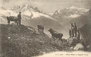 74 Haute Savoie CPA FRANCE 74 "Mont Blanc et Aiguille Verte"