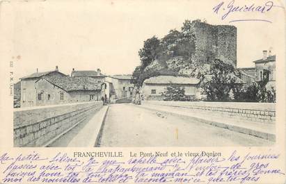 CPA FRANCE 69 "Francheville, le Pont Neuf et le vieux Donjon"