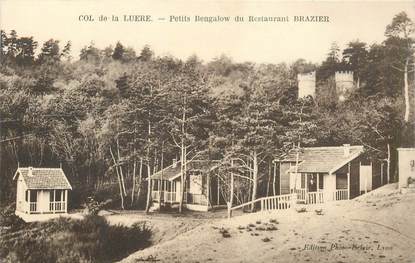 CPA FRANCE 69 "Col de la Luere, Petits bungalows du Restaurant Brazier"