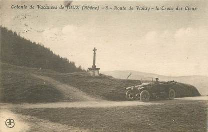 CPA FRANCE 69 "Colonie de vacances de Joux, route de Violay"