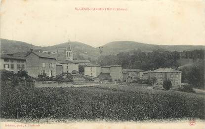 CPA FRANCE 69 "Saint Genis l'Argentière"