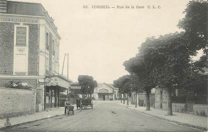 / CPA FRANCE 91 "Corbeil, rue de la gare"