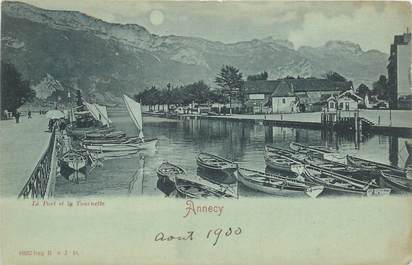 CPA FRANCE 74 "Annecy" / BLEU A LA LUNE