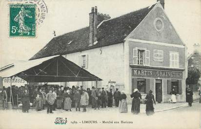 / CPA FRANCE 91 "Limours, marché aux haricots"