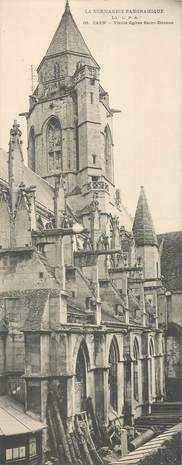 CPA PANORAMIQUE FRANCE 14 "Caen, Eglise Saint Etienne"