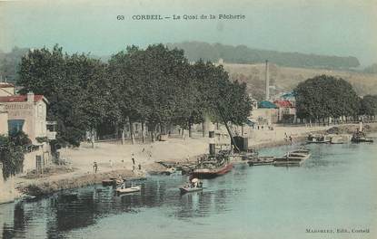 / CPA FRANCE 91 "Corbeil, le quai de la pêcherie"