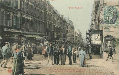 CPA FRANCE 75020 "Paris, Rue Ménilmontant, à la hauteur de la rue de la Mare" / Collection TOUT PARIS / COLORISÉE