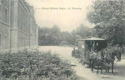 CPA FRANCE 94 "Vincennes, Hopital militaire Bégin, le Tramway diligence"