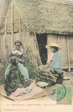 CPA MADAGASCAR "Diégo Suarez, salon de coiffure"