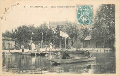 CPA FRANCE 10 "Jolainville, le quai d'embarquement"