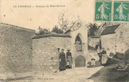 CPA FRANCE 77 "La Thurelle, Fontaine de Saint Fortuné"