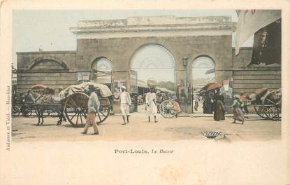 CPA MAURICE "Port Louis, le Bazar"