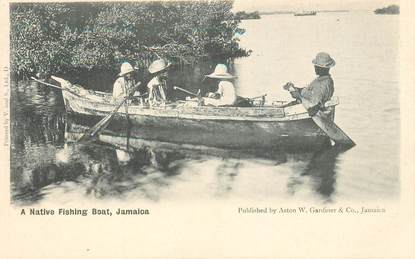 CPA JAMAIQUE "Bateau de pêche"