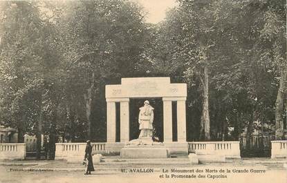 / CPA FRANCE 89 "Avallon" / MONUMENT AUX MORTS