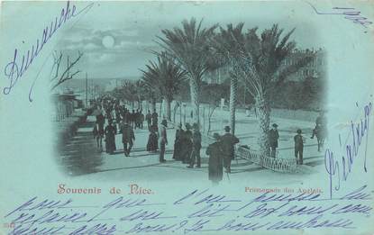 CPA FRANCE 06 "Nice, promenade des Anglais" / Collection Bleu à la lune