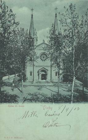 CPA FRANCE 03 "Vichy, Eglise Saint Louis" / Collection Bleu à la lune