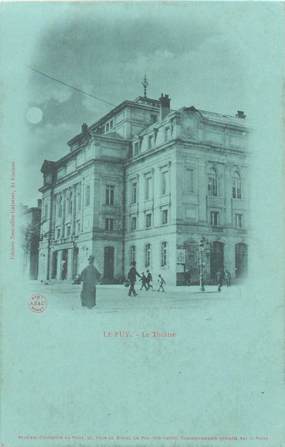 CPA FRANCE 43 "Le Puy, le Théâtre" / Collection Bleu à la lune