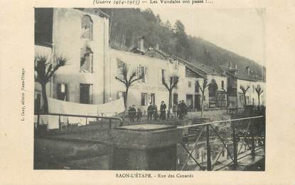 / CPA FRANCE 88 "Raon l'étape, rue des Canards"