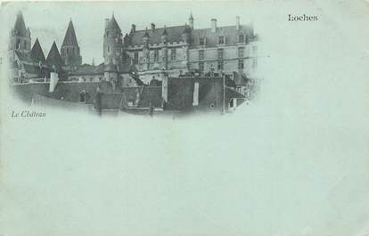 CPA FRANCE 37 "Loches, le Chateau" / Collection Bleu à la lune