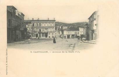 CPA FRANCE 06 "Castillon, avenue de la gare"