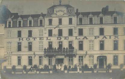 CARTE PHOTO FRANCE 27 "Hauville, Hotel de la Paix"