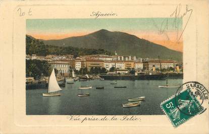 MARCOPHILIE POSTE MARITIME sur CPA FRANCE 20 "Corse, Ajaccio"